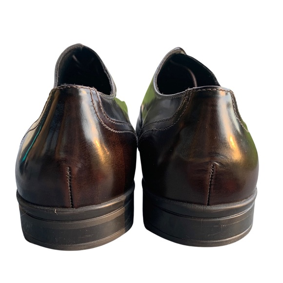 Cerruti 1881 Dark Brown Leather Cap Toe Shoes - Picture 6 of 6